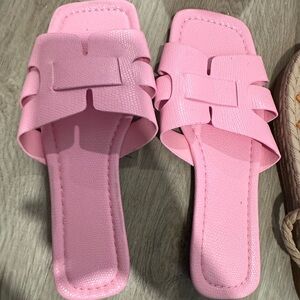 Pink sandals